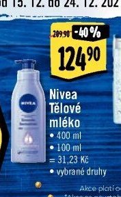 Nivea Tělové mléko