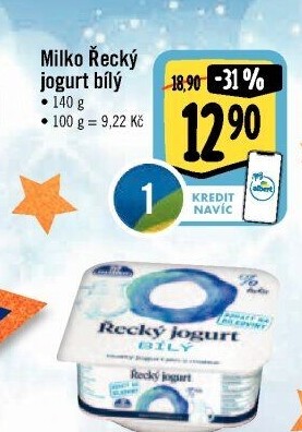 Bílý jogurt řecký 0% Milko