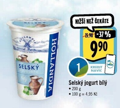 Bílý jogurt selský Hollandia