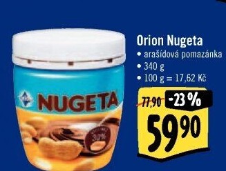 Čokokrém arašídový Nugeta Orion
