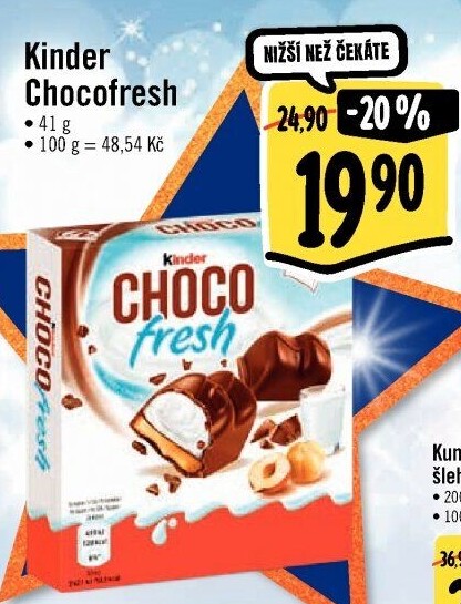 Čokoládky Choco Fresh Kinder