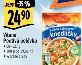 Instantní polévky Poctivá polévka Vitana