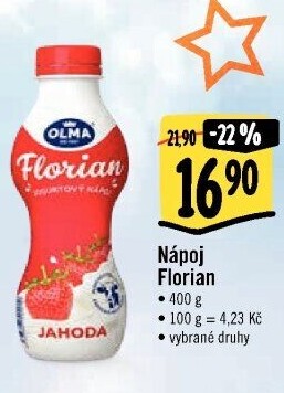 Jogurtový nápoj Florian Olma