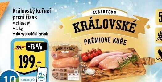 Kuřecí prsní řízky královské Albert