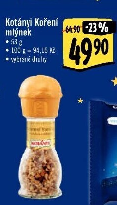 Mlýnek s kořením Kotányi