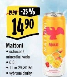 Ochucená voda Mattoni