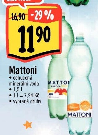 Ochucená voda Mattoni