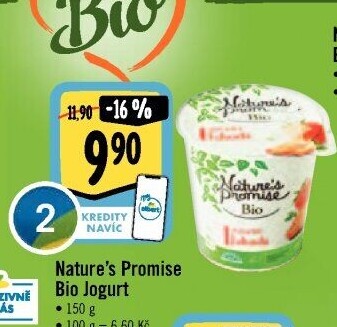 Ochucený jogurt bio Nature'