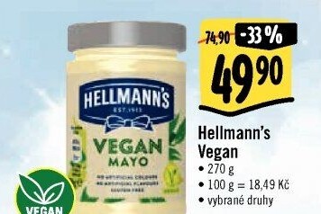 Omáčky Vegan Hellmann'