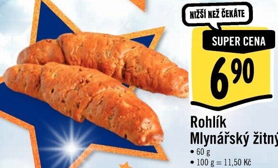 Rohlík Mlynářský žitný Albert