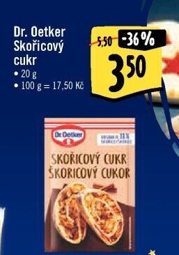 Skořicový cukr Dr. Oetker