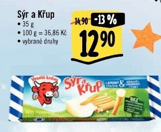 Sýr a křup Veselá kráva