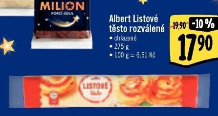 Těsto listové Albert