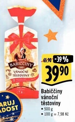 Těstoviny babiččiny Druid