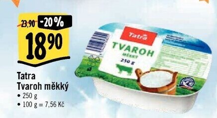 Tvaroh měkký Tatra