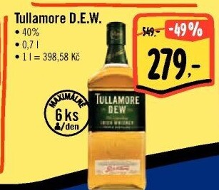 Whisky irská Tullamore Dew