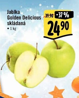 Jablka Golden Delicious skládaná