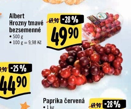 Albert Hrozny tmavé bezsemenné