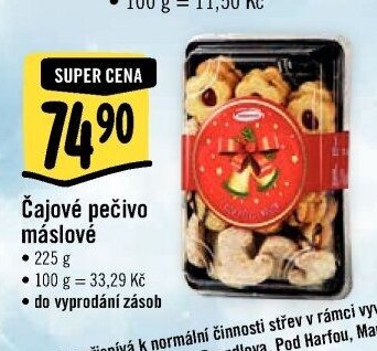 Čajové pečivo máslové