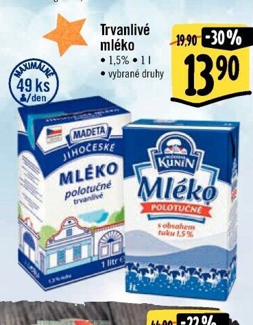 Trvanlivé mléko