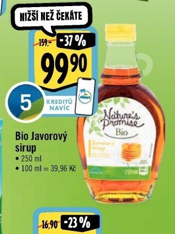 Nature's Promise Bio Javorový sirup
