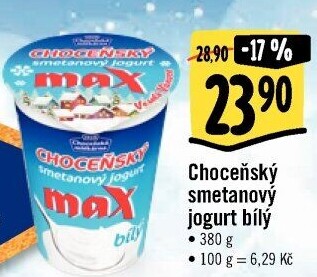 Bílý jogurt smetanový Choceňský