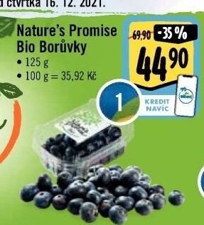 Borůvky bio Nature'