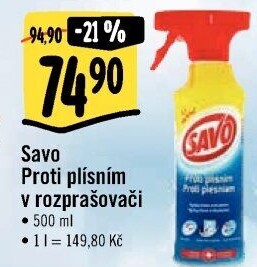 Čistič proti plísním Savo