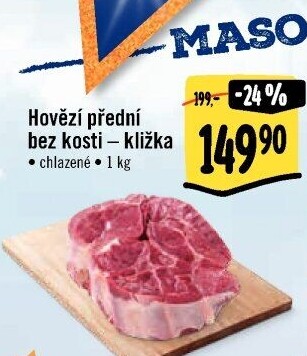 Hovězí přední bez kosti - kližka