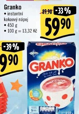 Instantní kakao Granko