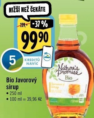 Javorový sirup bio Nature'