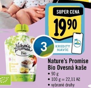 Kapsička do ručičky Kašička ovesná bio Baby Nature'