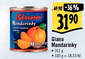 Kompot mandarinky Giana
