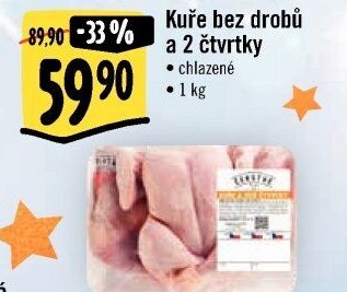 Kuře + 2 čtvrtky Albert