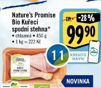 Kuřecí stehna bio Nature'