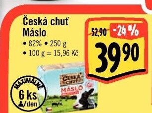 Máslo Česká chuť