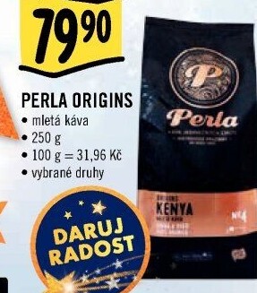 Mleté kávy Origins AH Perla