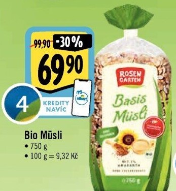 Müsli bio Rosengarten
