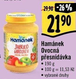 Přesnídávka ovocná Hamánek