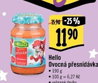 Přesnídávka ovocná Hello