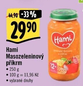 Příkrm masozeleninový Hami