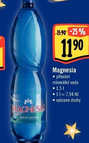 Přírodní voda Magnesia