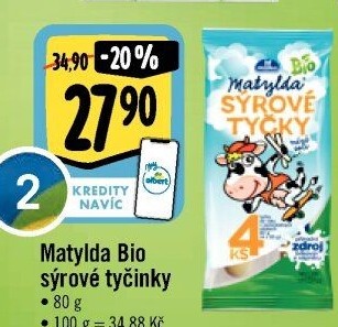 Sýrové tyčky bio Matylda Milko