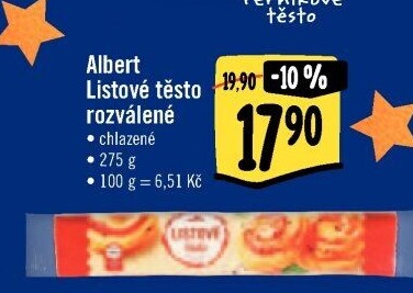 Těsto listové Albert