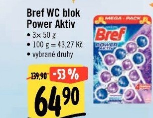 WC blok tuhý Power Aktiv Bref