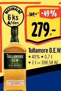 Whisky irská Tullamore Dew