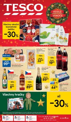 akční leták Tesco 15.12.2021-19.12.2021