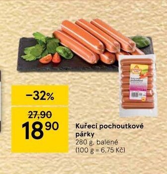 Kuřecí pochoutkové párky