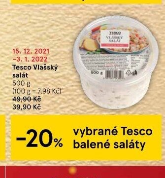 Tesco Vlašský salát
