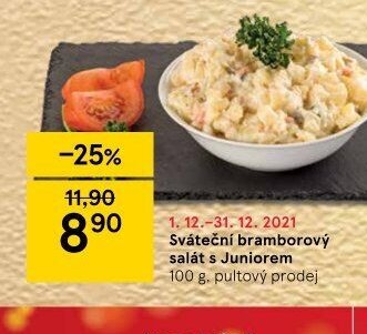 Sváteční bramborový salát s Juniorem